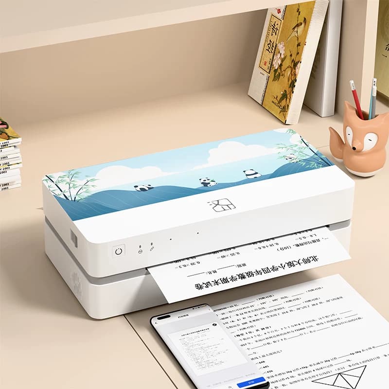 汉印J10打印机热敏a4错题打印机便携式小型家庭超清迷你学生作业试卷智能家用天猫精灵语音远程多功能一体机,详情图 4
