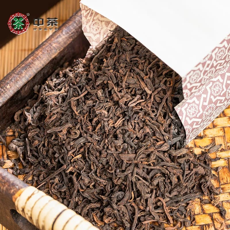 中茶普洱茶Y671熟普散茶罐装 云南普洱茶叶中华老字号