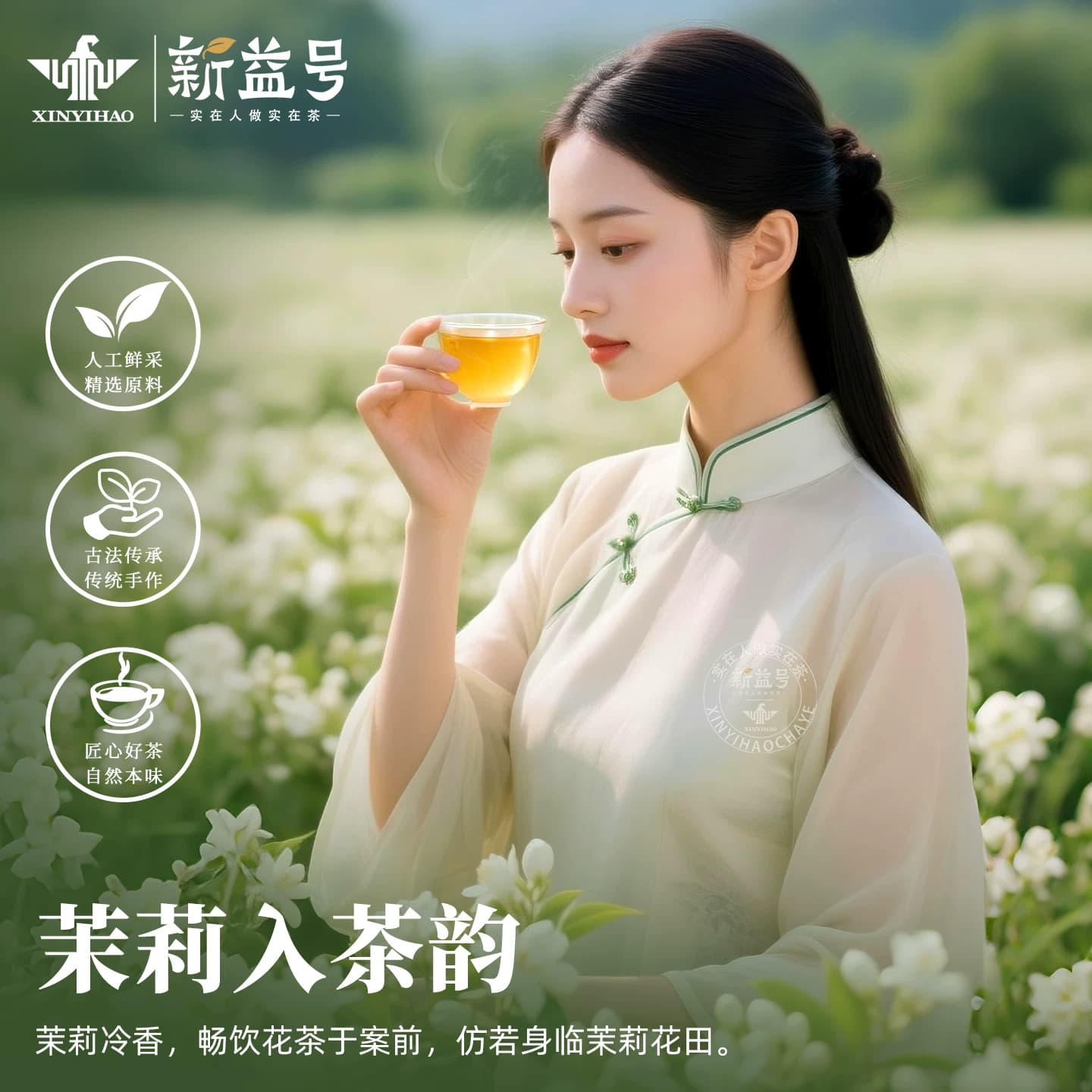 茉莉花茶2026年新茶新益号浓香型碧螺春绿茶冷泡茶口粮茶叶自己喝,详情图 5