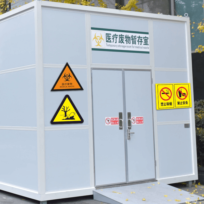 医院垃圾分类标志2026新版医疗废物标识牌药物性病理性感染性垃级标签提示贴危险废物贴纸医疗废物暂存处警示,详情图 4