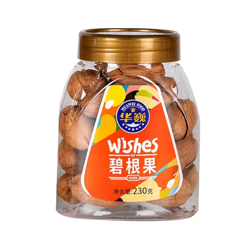 华巍 230g 碧根果 罐装系列 保质期12个月 10罐起订