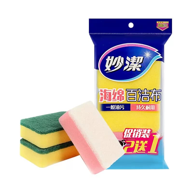 妙洁妙洁海绵百洁布2+1片特惠装