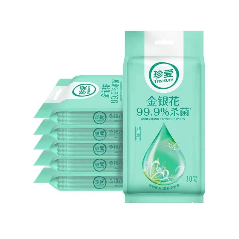 珍爱卫生湿巾10片*5包