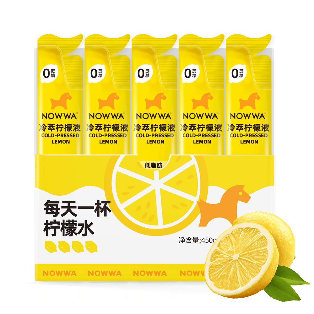 NOWWA挪瓦冷榨柠檬液柠檬果汁饮料450g(15gx30)