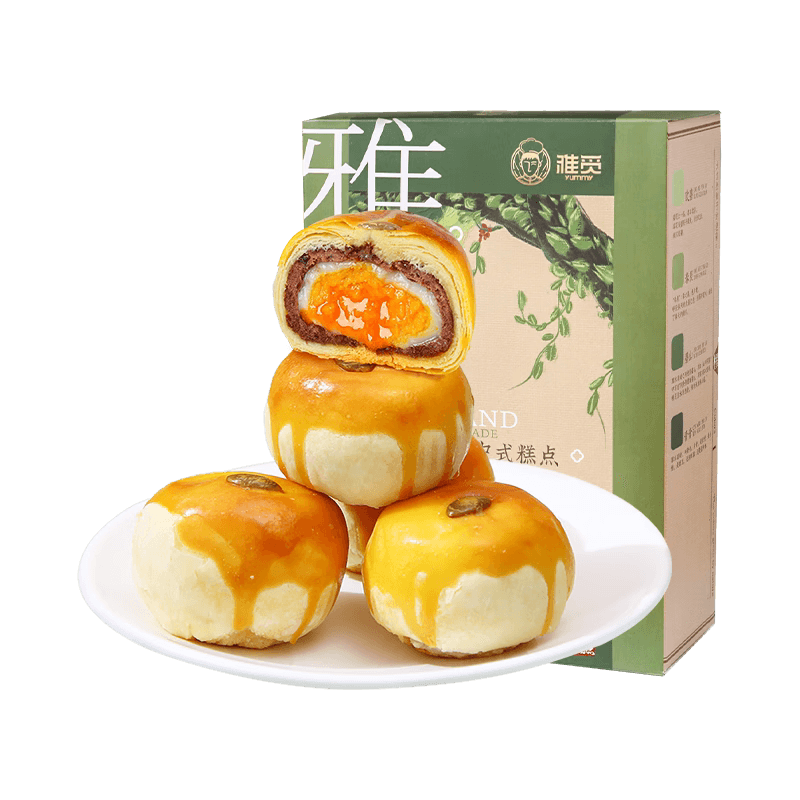 雅觅麻薯奶香蛋黄酥320g（40g*8枚）