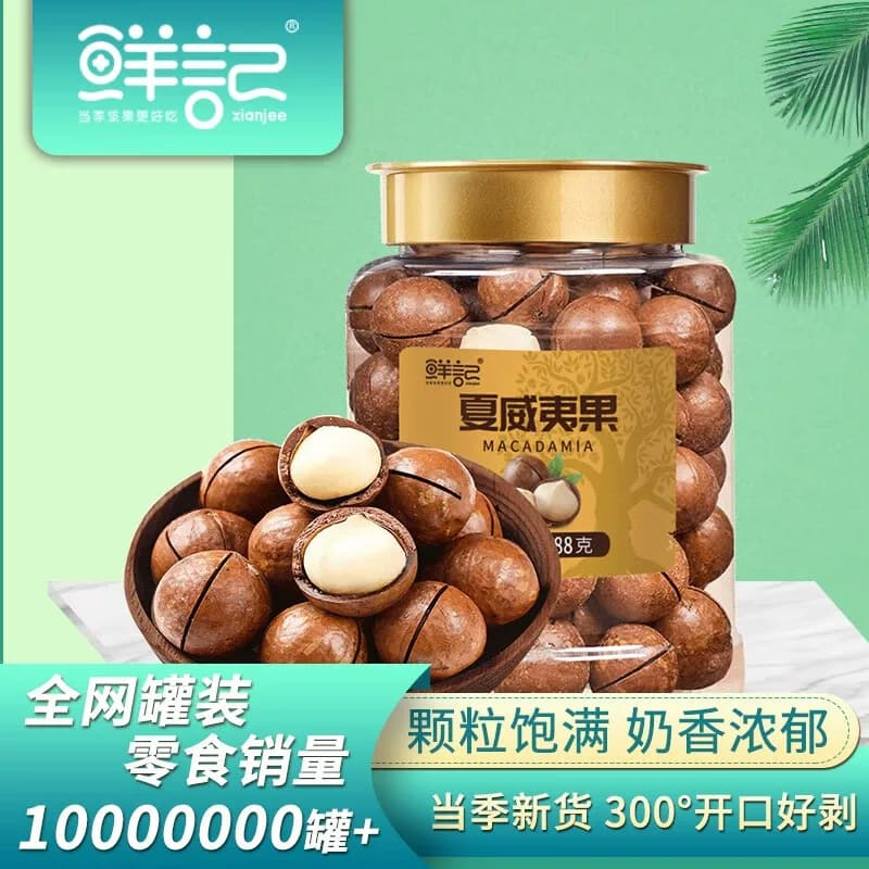 鲜记夏威夷果388g
