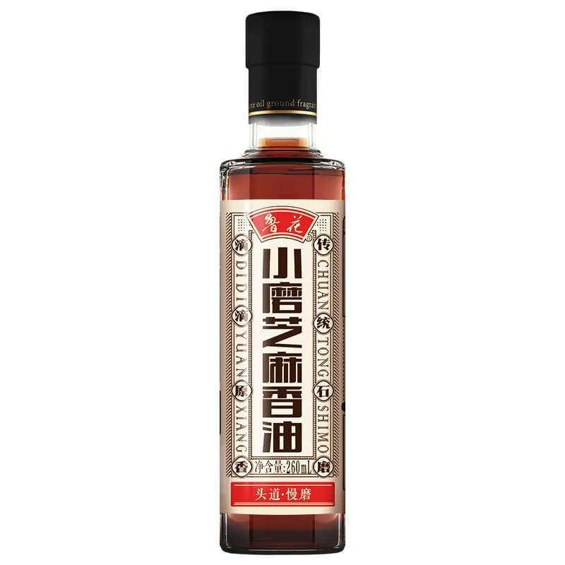 鲁花 食用油 小磨香油260ml*1 水磨研磨 水代精制