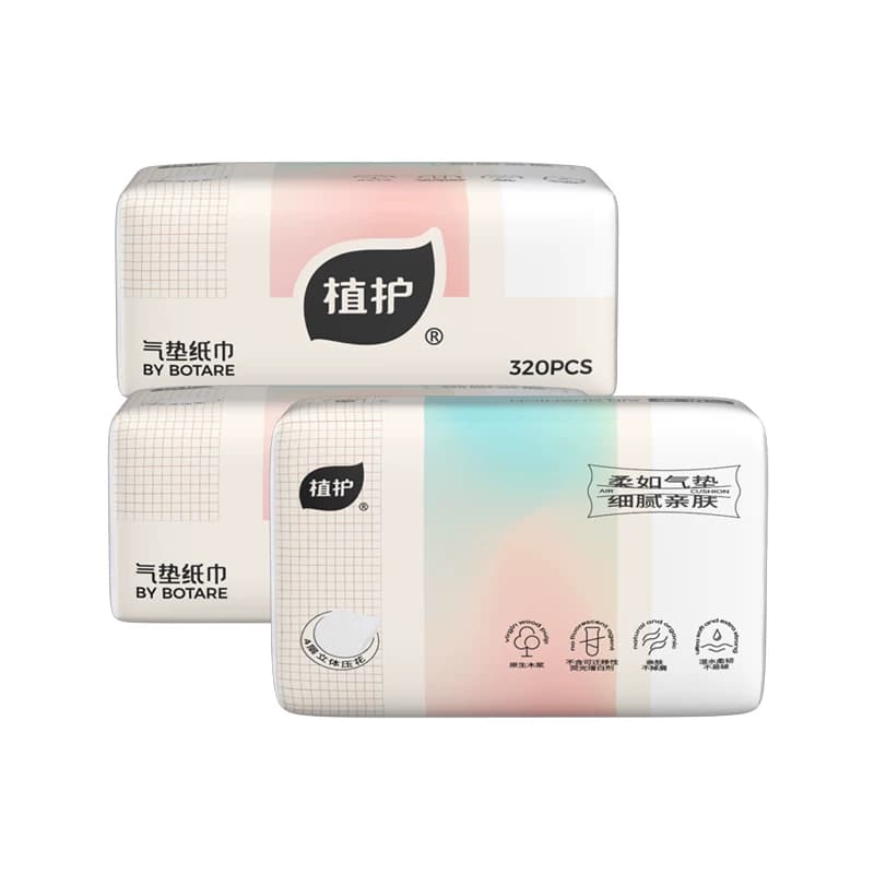 植护抽纸气垫纸巾幻彩系列140*175/4层 80抽*6包
