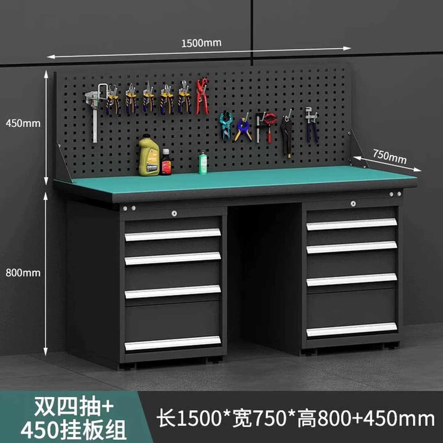 重型钳工工作台车间防静电操作台不锈钢钳工台电工实验台检验桌子
