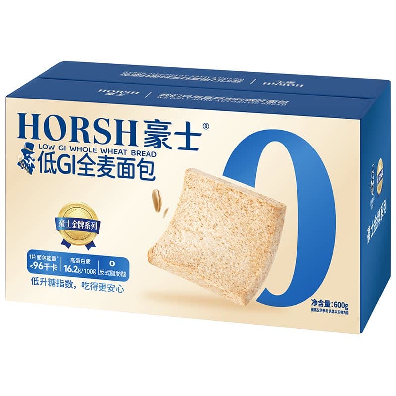 豪士 低GI全麦600g*2箱 早餐面包下午茶