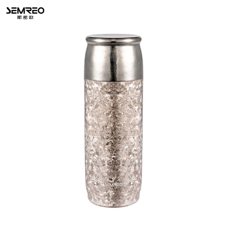 斯密欧 SEMREO云溪纯钛磁吸保温杯子MR505-410银色 410ml