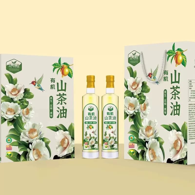 尚明源有机山茶油（清新）简装礼盒750ML*2