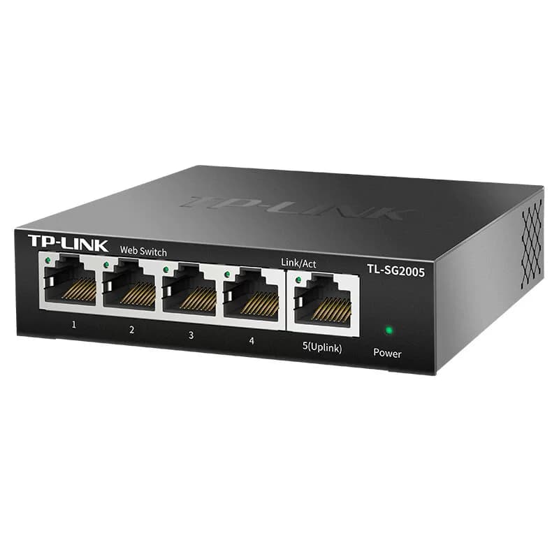 TP-LINK 5口全千兆交换机 Web网管云管理交换机 TL-SG2005