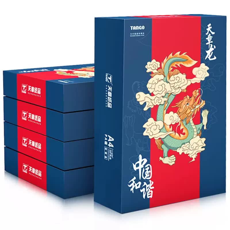 天章 新天章龙复印纸 A4-80g打印纸白纸 5包/箱