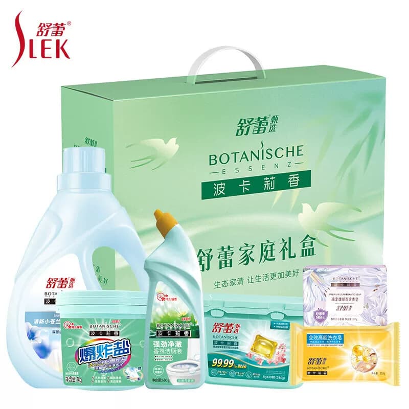 舒蕾小苍兰清新净透六件套洗衣液洗衣珠洁厕液洗衣皂香皂爆炸盐