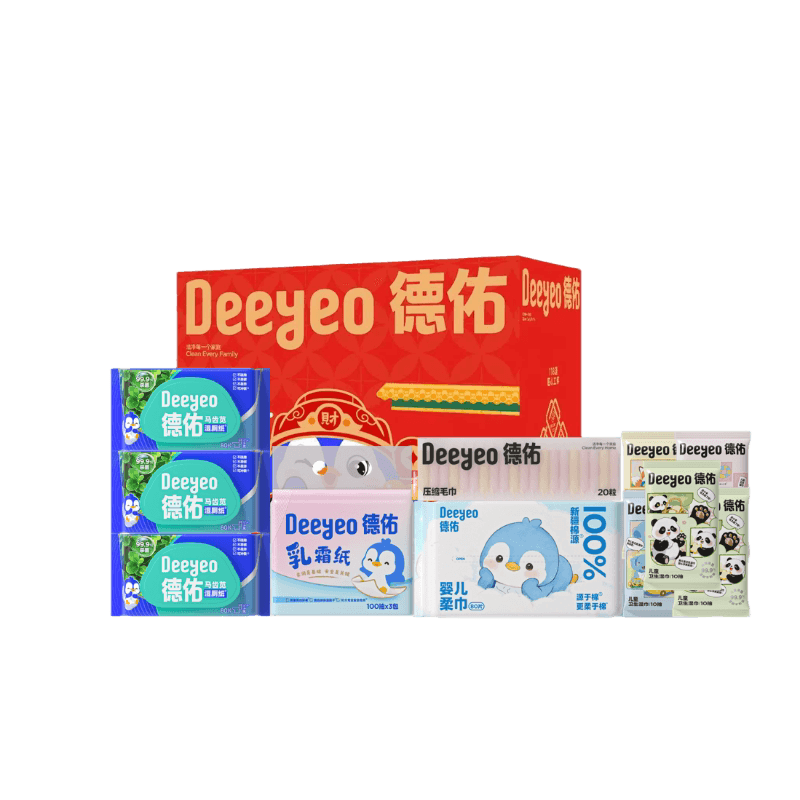 德佑湿厕纸/湿巾/乳霜纸/压缩毛巾/洗脸巾套装JXLD060310单位：套