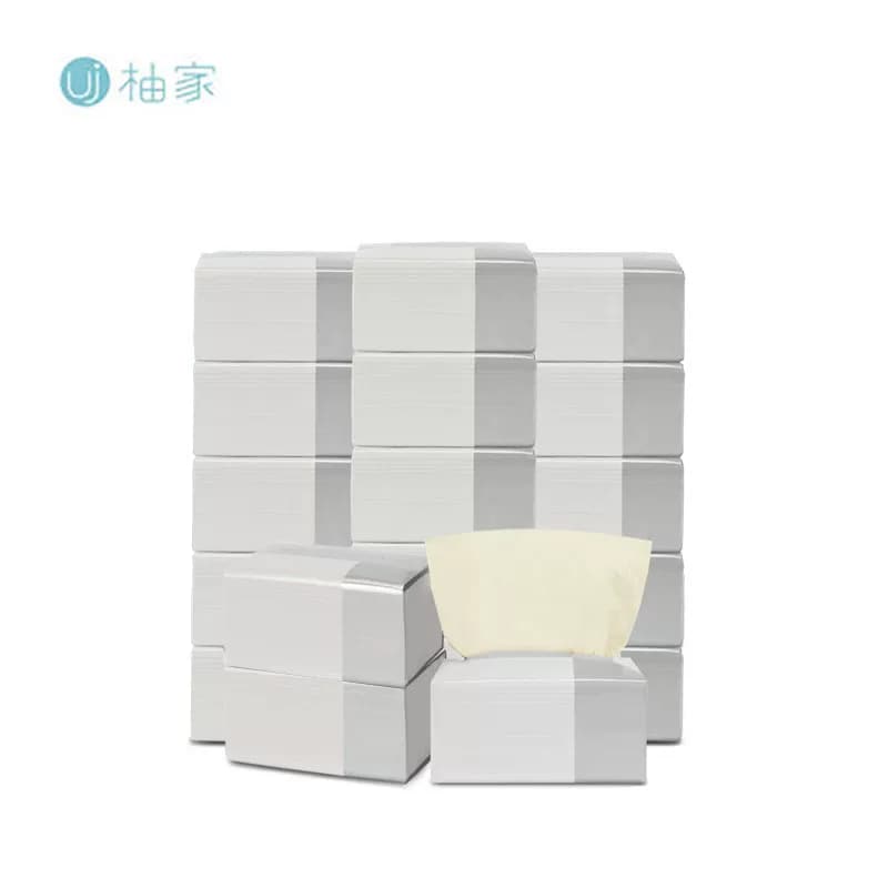 柚家抽纸尊享版竹纤维纸巾家用面巾纸3层130抽18包/箱22776