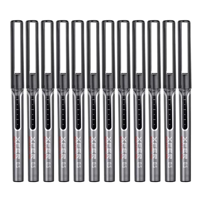 得力文具 全针管直液式中性笔 0.5mm 黑色 S657 12支/盒 单位：盒