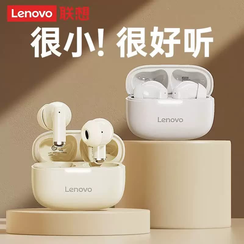 Lenovo/联想 EA110半入耳式耳机 长续航高音质 无线蓝牙耳机 白