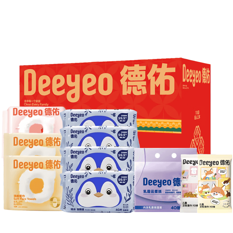 德佑洗脸巾/乳霜纸/湿厕纸/湿巾套装JXLD051104单位：套