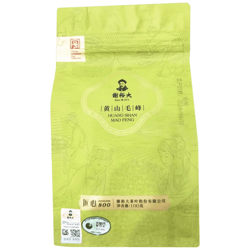 谢裕大 黄山毛峰匠心800绿茶100g/袋 原产地一级雨前春茶茶叶