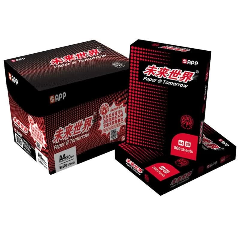 APP 未来世界复印纸 A4-80g打印纸白纸 8包/箱