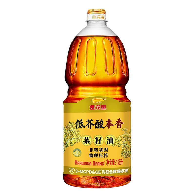 金龙鱼低芥酸本香菜籽油1.8L   非转基因食用油