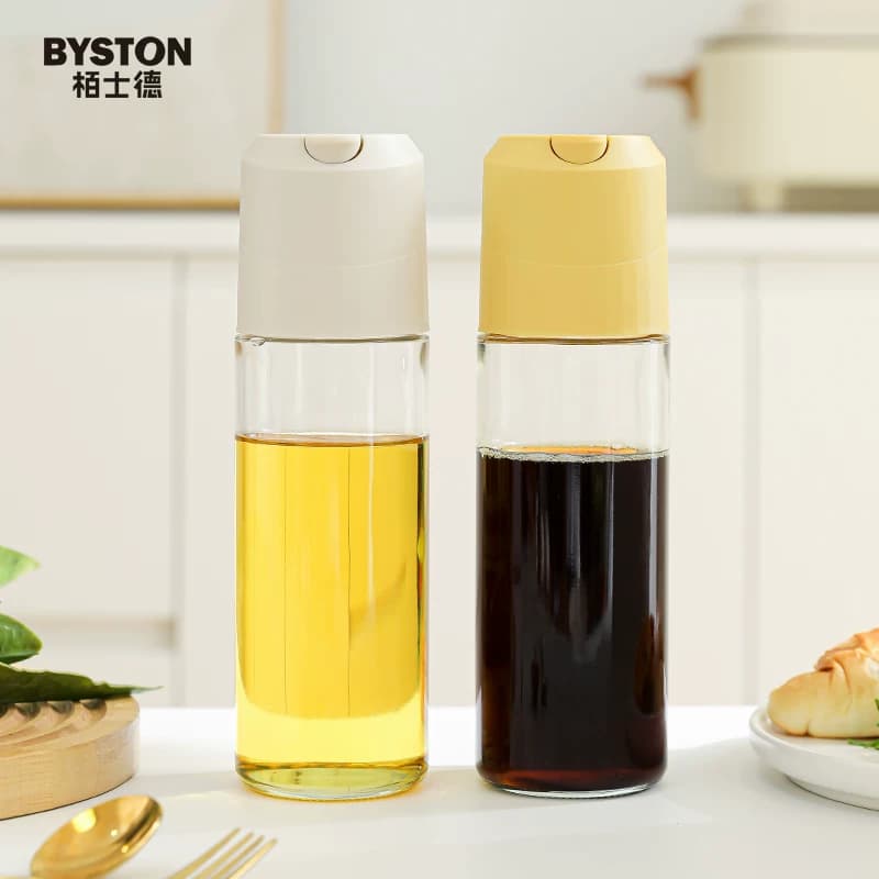 栢士德BYSTON PP+玻璃自动开合油壶500ml BST-169 1个