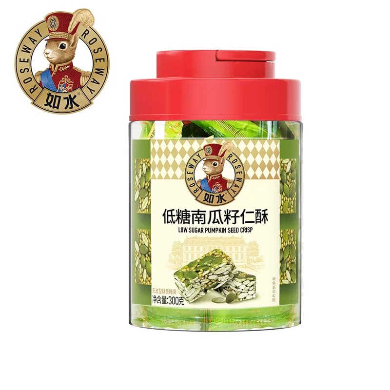 如水低糖南瓜籽仁酥小灯笼桶 300g/桶