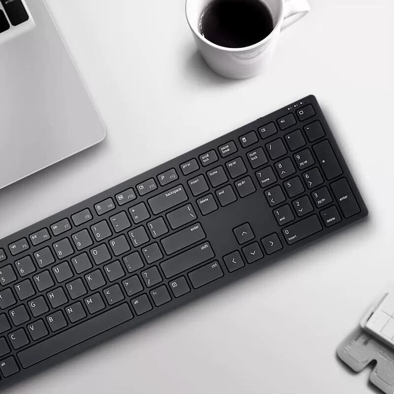 戴尔（DELL）办公无线键盘鼠标防褪色KB500低噪高效USB外接黑色