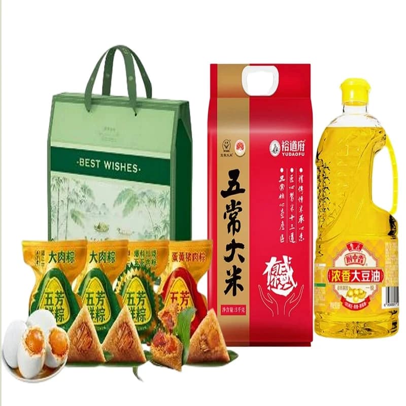 五芳斋肉粽大豆油五常大米组合