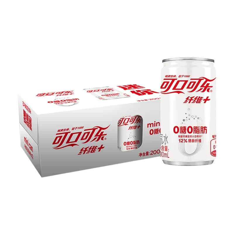 可口可乐碳酸饮料纤维+轻可乐整箱无糖0脂汽水,详情图 3