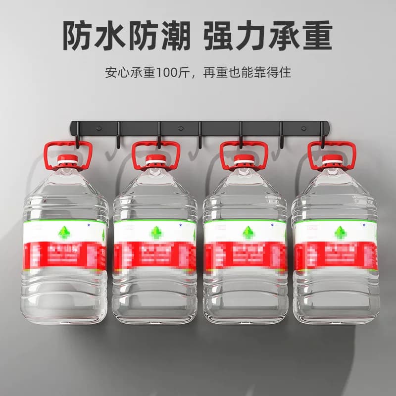 不锈钢挂钩强力粘胶免打孔卫生间挂衣架壁挂墙上粘钩浴室【企采】,详情图 4