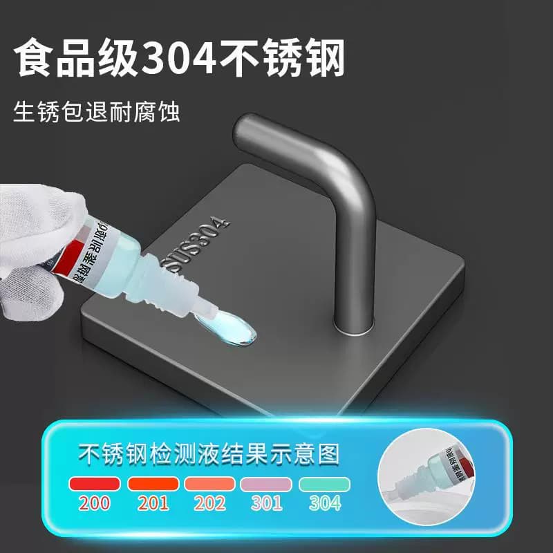 不锈钢挂钩粘胶强力承重免打孔卫生间厨房门后壁挂粘钩【企采】,详情图 3