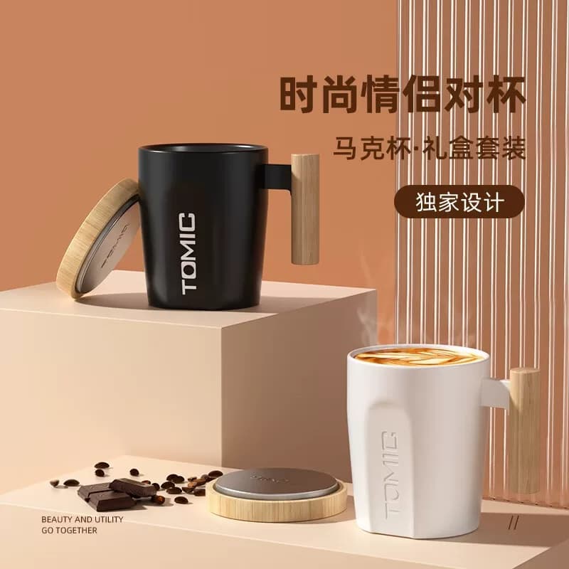 特美刻（TOMIC） TCL1329 400ml 手柄陶瓷杯 (计价单位：个) 白色