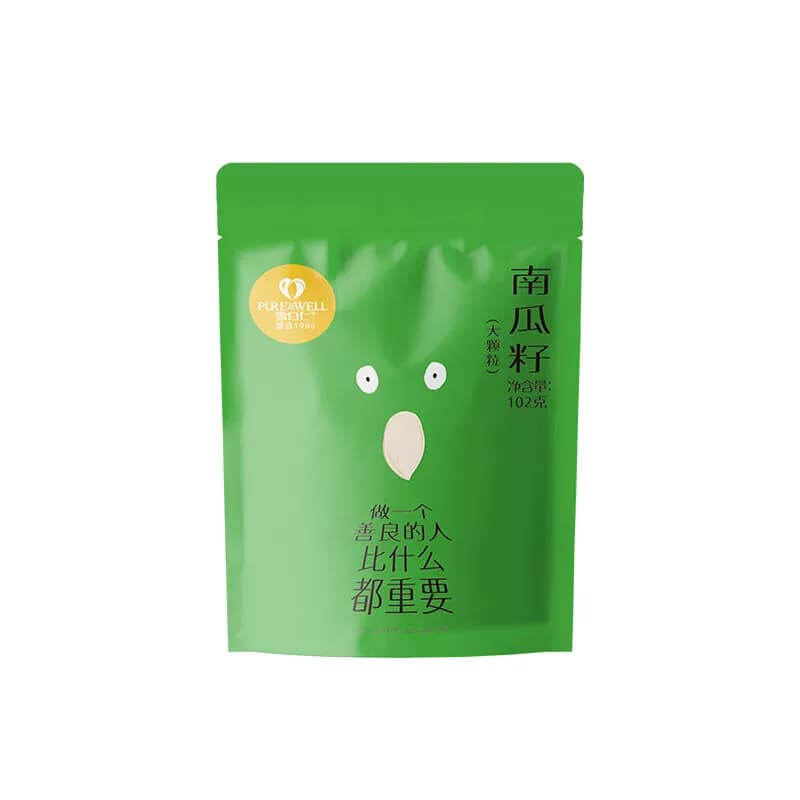 雪白仁 零食系列 南瓜籽 102g*2袋