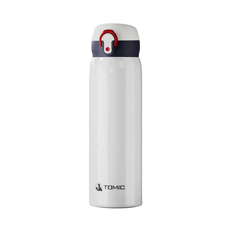 特美刻 弹跳盖保温杯 TZD70022 白色 450ml