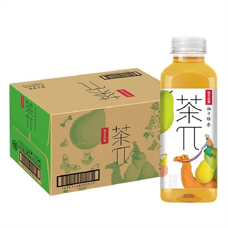 农夫山泉茶派柚子绿茶500ml*15入纸箱装