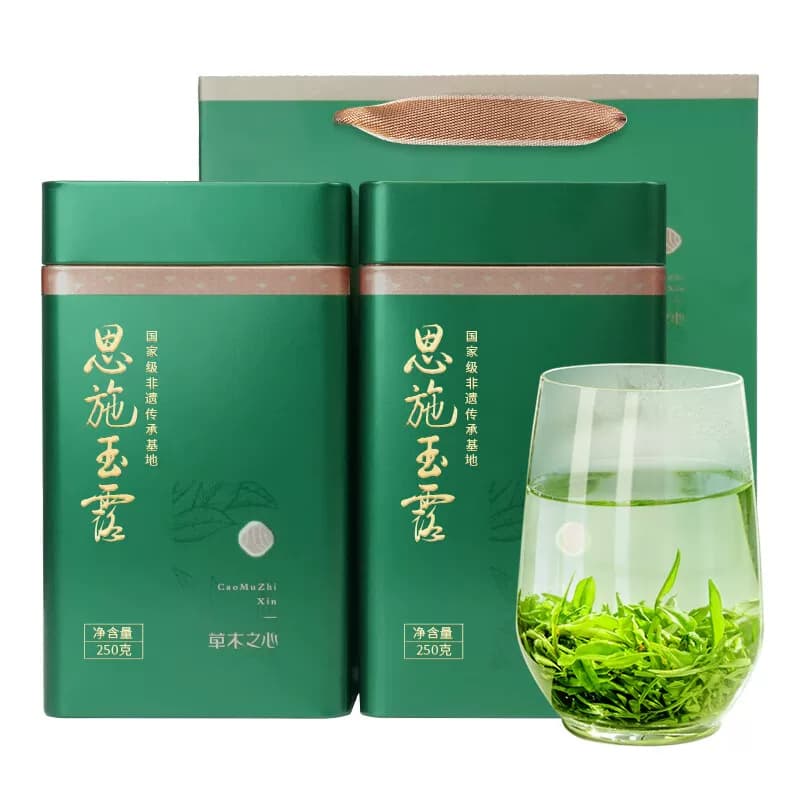 茶马世家恩施玉露一级草木之心双罐装500g