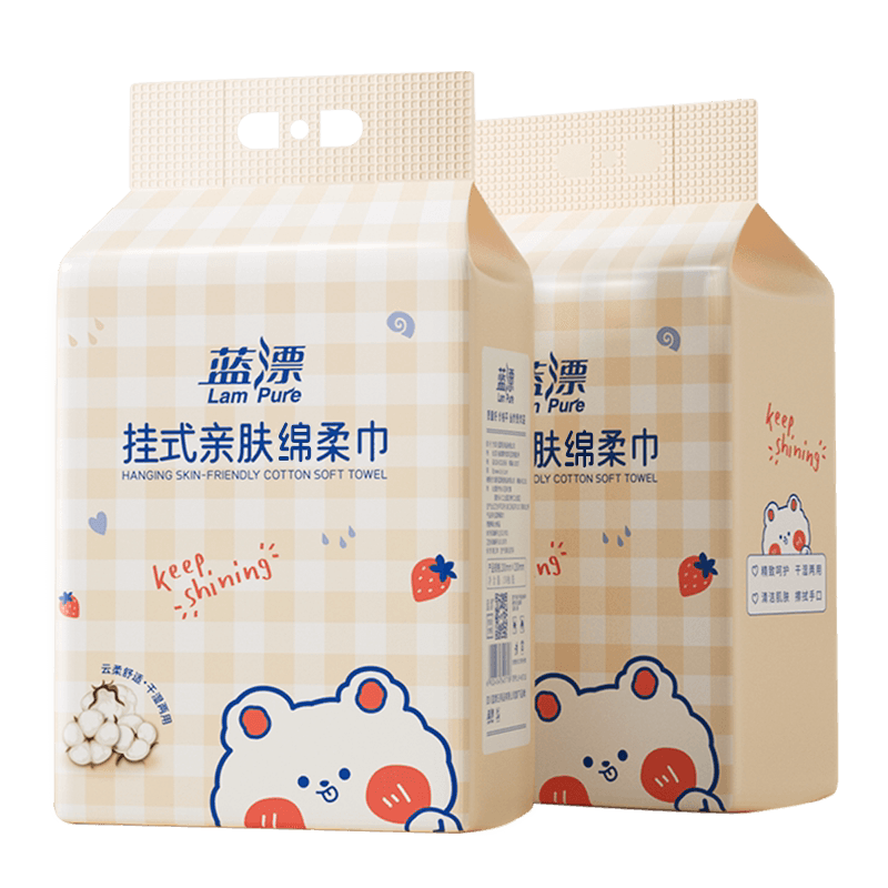 蓝漂萌宠悬挂式棉柔巾1包装