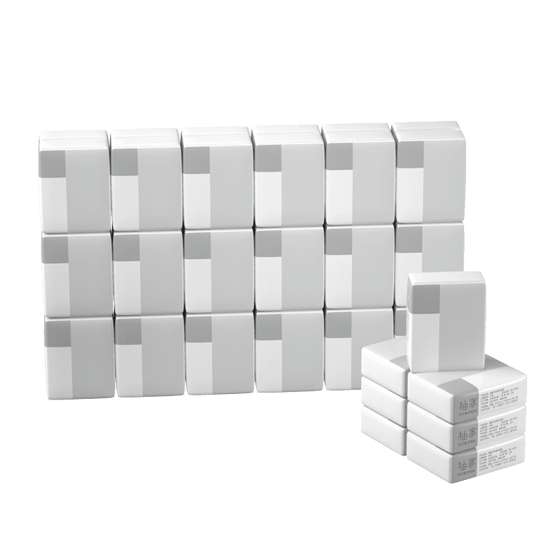 柚家竹纤维手帕纸  4层/片 8片/包 18包/组