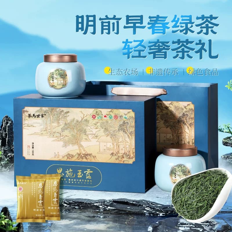 茶马世家一级恩施玉露春华商务礼盒180g