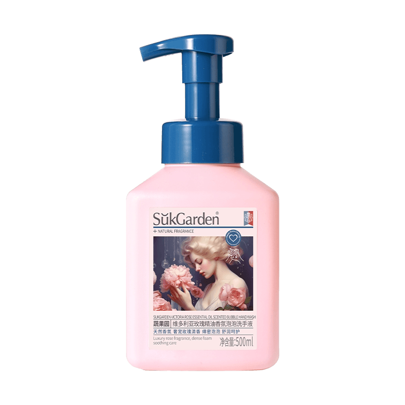 SukGarden蔬果园维多利亚玫瑰精油香氛泡泡洗手液500ml