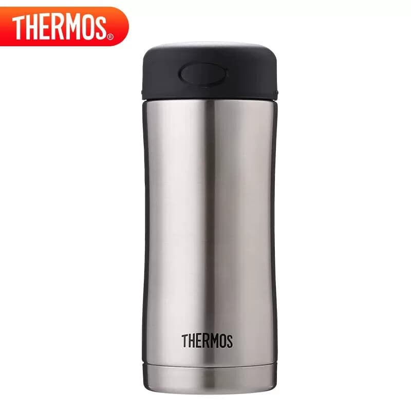膳魔师（THERMOS）保温杯400ml真空保冷水杯子JCG-400不锈钢色