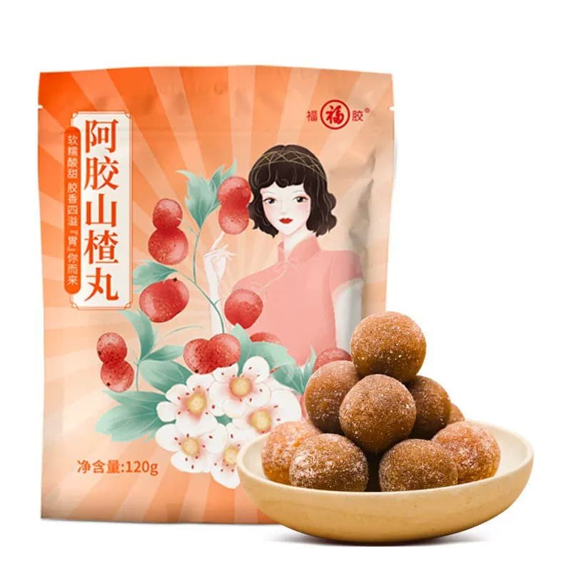 福牌阿胶 玫瑰山楂丸120g*6袋