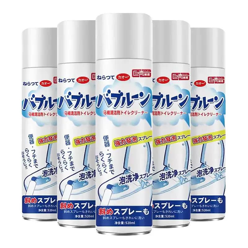 巨奇-马桶清洁泡泡520ml*5瓶套装