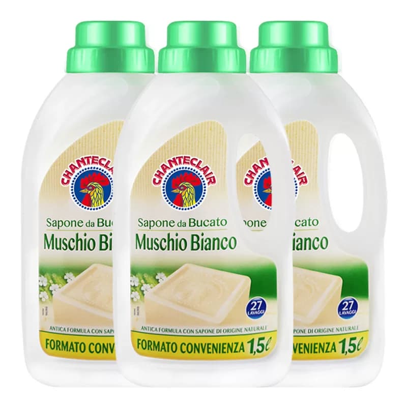 大公鸡管家 液态洗衣皂（白苔香味）1.5L*3