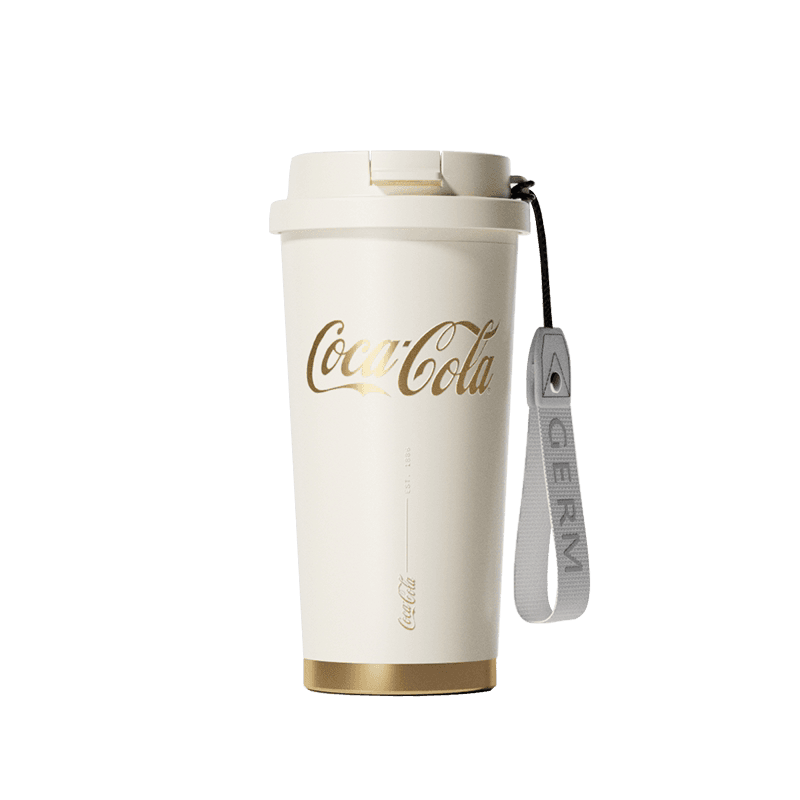 GERM可口可乐联名款闪耀保温杯奶霜白500ml