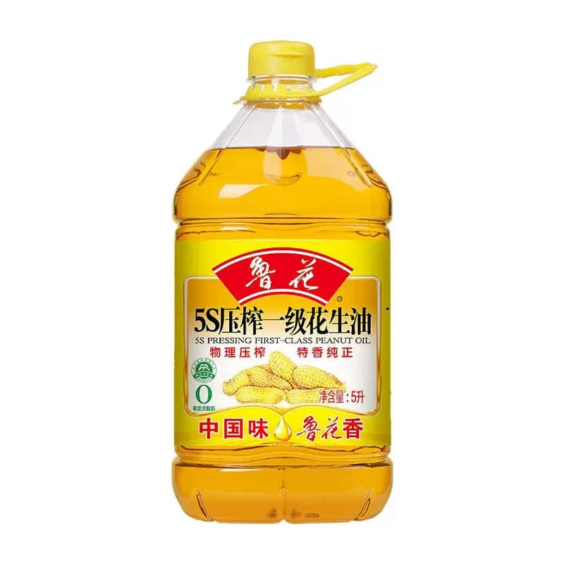 鲁花5S压榨一级花生油5L