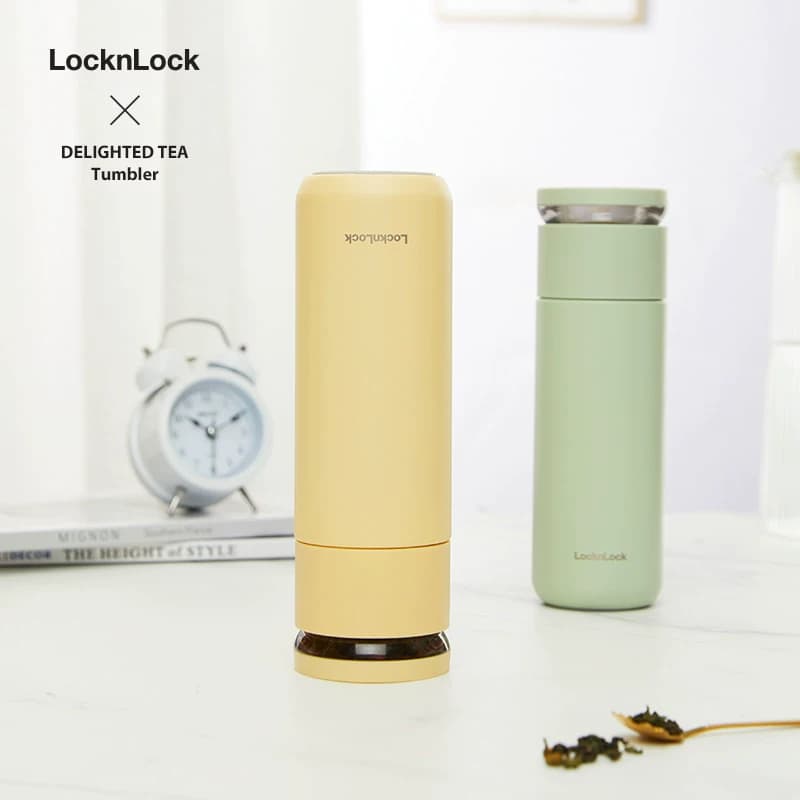 乐扣乐扣316心仪茶水分离保温杯440ML LHC4285